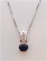 Pendente Bliss Donna in Oro Zaffiro 0.56 Ct BLUZAFFIRO - BLUZAFFIRO